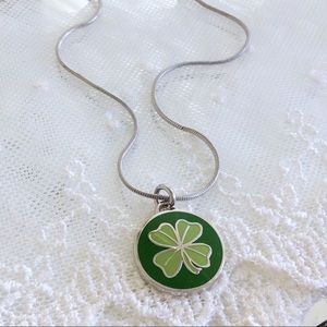 Sold! Coach Lucky Shamrock Charm Necklace